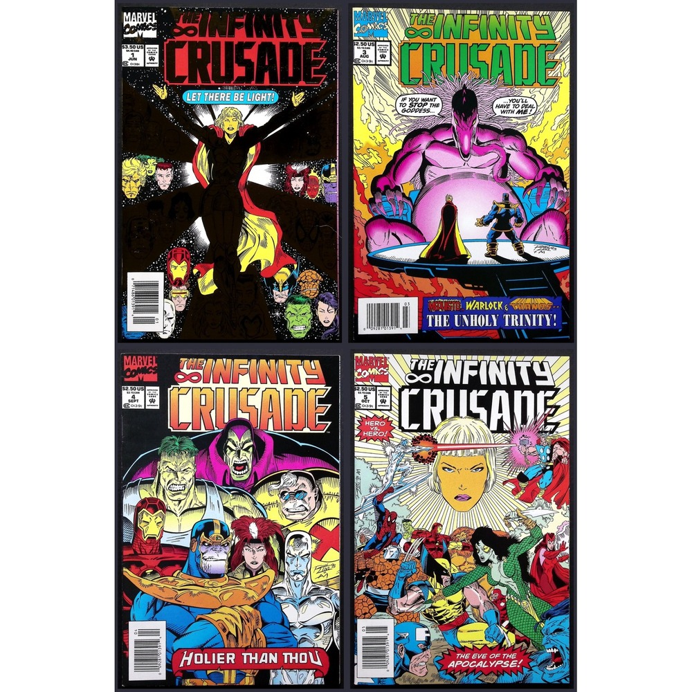 Marvel‎ The Infinity Crusade Comic Books Issues 1 3 4 5 Lot VF- to NM- Newsstand